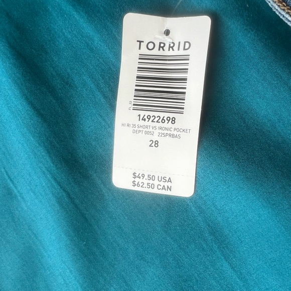 Torrid 28 Vintage Stretch High-Rise 3.5 inch Shorts NWT - Picture 7 of 12